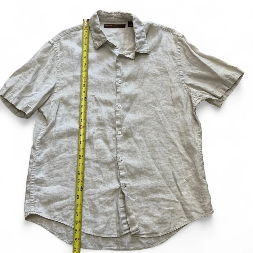 Perry Ellis Gray Casual Button‎ Down Shirt